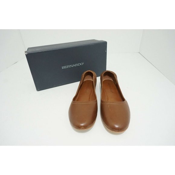 Bernardo Dina Women's Shoes Brown Leather Flats Size US 6 M - Picture 8 of 12